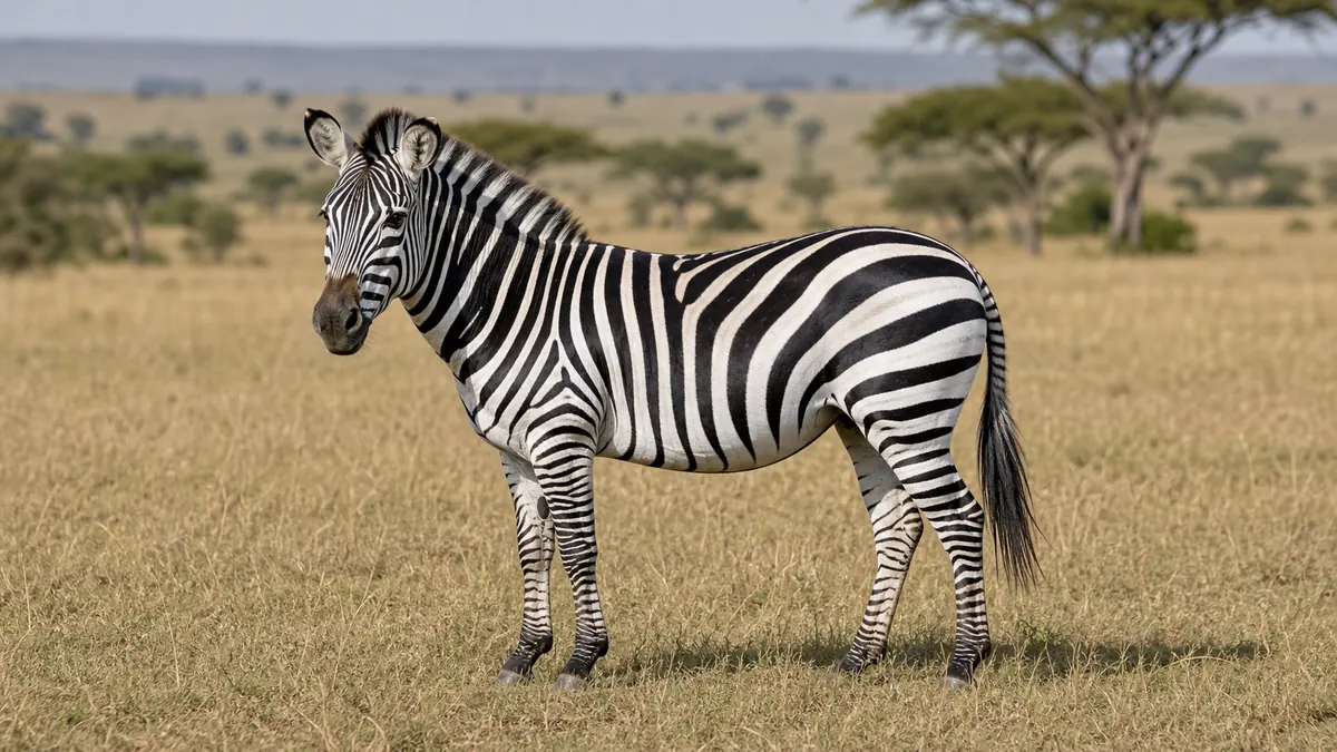 Zebra animal profile photo